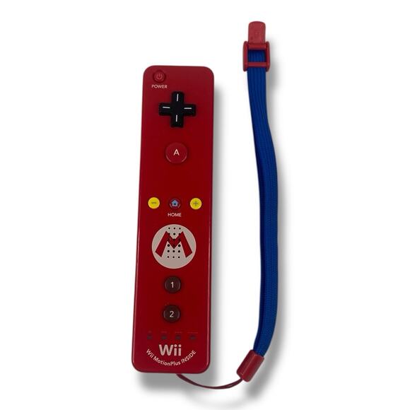 Nintendo Wii Motion Plus Remote Wiimote Controller OEM Mario Limited Edition Red - Picture 1 of 3